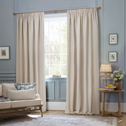 Hutton Pencil Pleat, Linen - Ready Made Curtains - Image 3